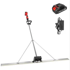 Explorinox Cordless Concrete Screed Vibrating Leveler Tool, Brushless Power Screed with 3000-6000RPM, 59” Stainless Steel Blade for Concrete Finishing