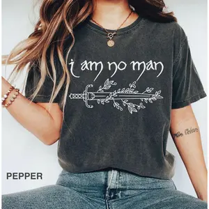 I Am No Man tshirt, Fantasy Merch, Reading Fandom t-shirt, Literature, Book Lover tshirt, Comfort Colors, fantasy book Tee, Fantasy Reader ES