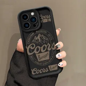 Vintage COORS Letter Pattern Phone Case , Soft Silicone , Fully Protected and Shockproof Protective For iPhone 17 16 15 Pro Max 14 13 12 11 Plus Air Cover Accessories