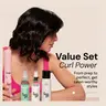 L'ANGE HAIR - Curl Power Value Set - Le Duo 2-in-1 360° Airflow Titanium Curling & Straightening Tool, Salt + Sea Texturizing Spray (4oz), Thermal Magique Heat & Humidity Tamer (4oz)