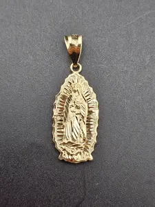 14K Gold Pendant - Virgin Mary