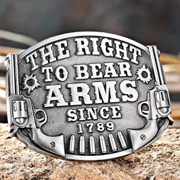 The Right to Bear Arms Belt Buckle - Men's Fashion Accessory 1780