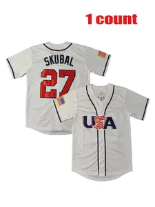 Baseball Jersey World Series Usa Number 99 Embroidered, Casual Loose-Fit Quick-Dry Sports Shirt, Outdoor Activity Apparel