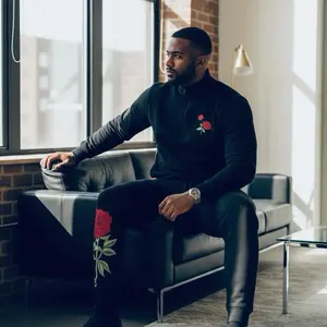 Black “Love Spells” Quarter Zip Pullover