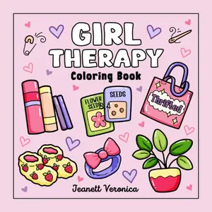 Girl Therapy Coloring Book: Bold and Easy Designs for Adults and Teens, Simple, Cozy Illustrations for Self-Care & Relaxation (Bold & Easy)