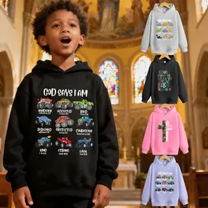 Christian God Say I Am Hoodie Teen Boys Girls Bible Verse Sweatshirt Jesus Love Me Youth Truck Outfit