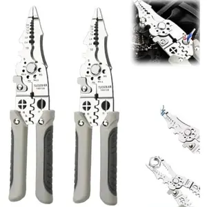 2025 New Arrival Multifunctional Wire Stripper Crimper Cable Cutter Pliers, Professional Electrical Wire Stripping Tool, Multipurpose Wire Stripper for Electrical Cable Cutting