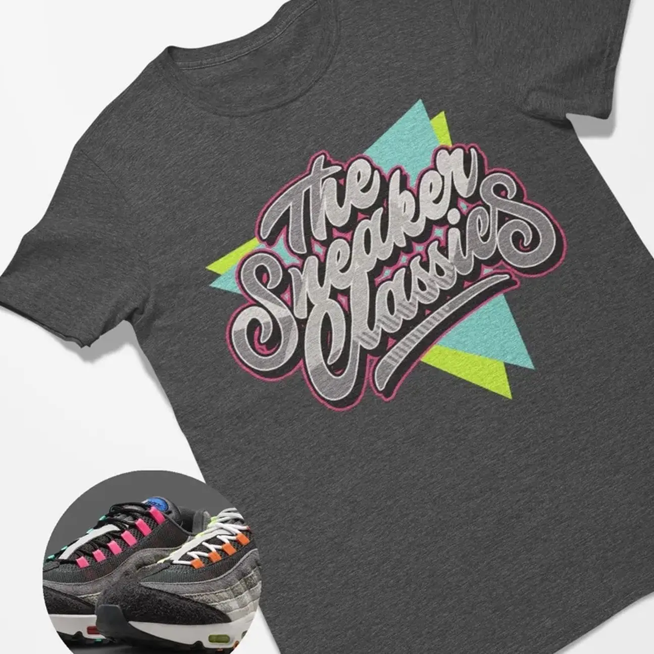 Sneaker Classic Air Max 95 Greedy Matching Sneaker Tee Shirt Grey