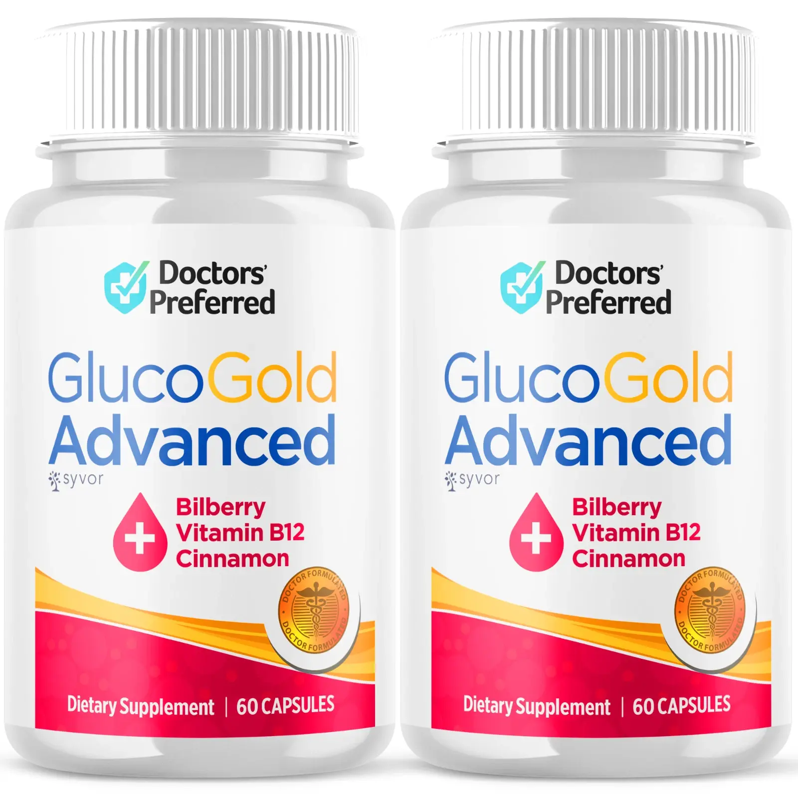 (2 Pack) Gluco Gold  Balance Advanced Support Glycogen Supplement 120 Caps