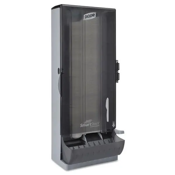 Dixie SmartStock Standing Kitchen Knives & Cutlery Utensil Storage Tower Organiser Dispenser, Kitchen Accessories, Minimizes Waste, Reduces Inventory Costs - Smoke - 120 per Case