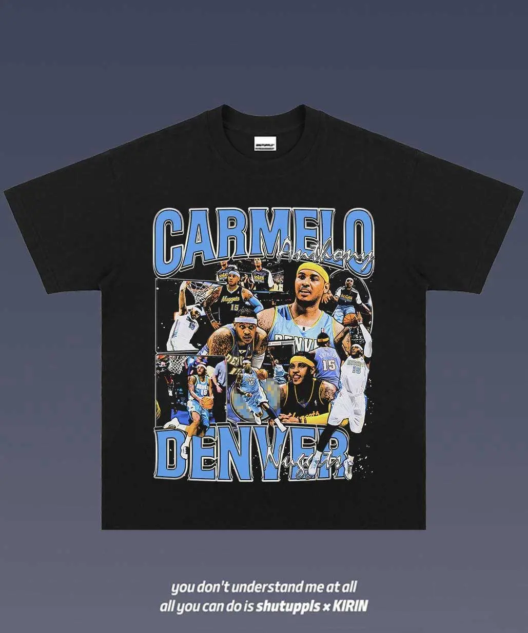 Carmelo Anthony Inspired Vintage Basketball Graphic T-Shirt, Retro Streetwear Sports Tee, Basketball Culture Apparel