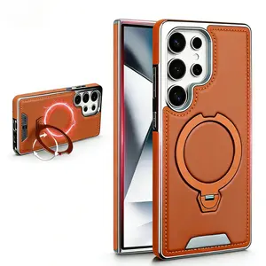 Magnetic Leather Stand Case for Samsung S Series