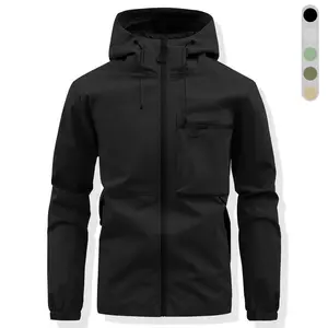 Softshell Jacket Men - Thickened Windproof Softshell Jackets For Men New 2025 Multi-Pocket Hooded Jacket Suitable For Outdoor Mountaineering And Keep Warm In Autumn Winter