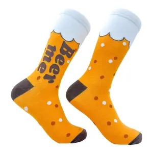 Men's Beer Me Socks Funny Tall Pint Drinking Ale Lovers Footwear Funny Graphic Socks Comfortable Fitted Spandex Cotton