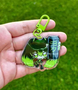 Monster Miku Acrylic Glitter Epoxy Keychains