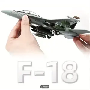 F-18 Aircraft Model Kit, Plastic Material, Adult Collectible Desk Decor, Office Table Ornament, Focal Point, Ideal for Collectors, Aviation Enthusiasts and Holiday Gifts