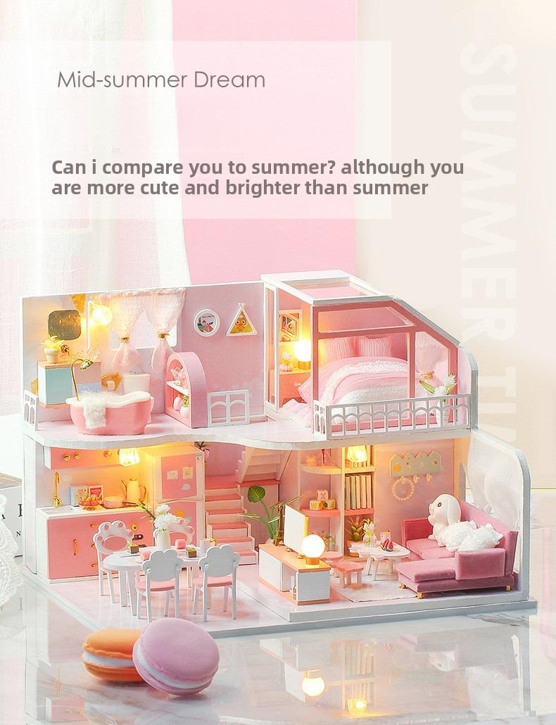 DIY Creative Attic Cabin — "Midsummer Moments": A 3D Assembly Model. This makes for an excellent birthday or holiday gift, as well as an ideal choice for crafting enthusiasts.