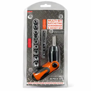 Sterling Tools 20 Piece Multi-Bit Ratcheting Screwdriver & Socket Set