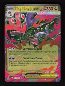 Authentic Raw Pokemon TCG Single - Mega Dragalge EX, Double Rare (065/086, ME04: Chaos Rising)