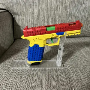 Tactical DIY Building Block Handle Set - Multiplayer Strategy Collaborative Toy Shooting Game for Outdoor Team Activities & Festival Gift Essential