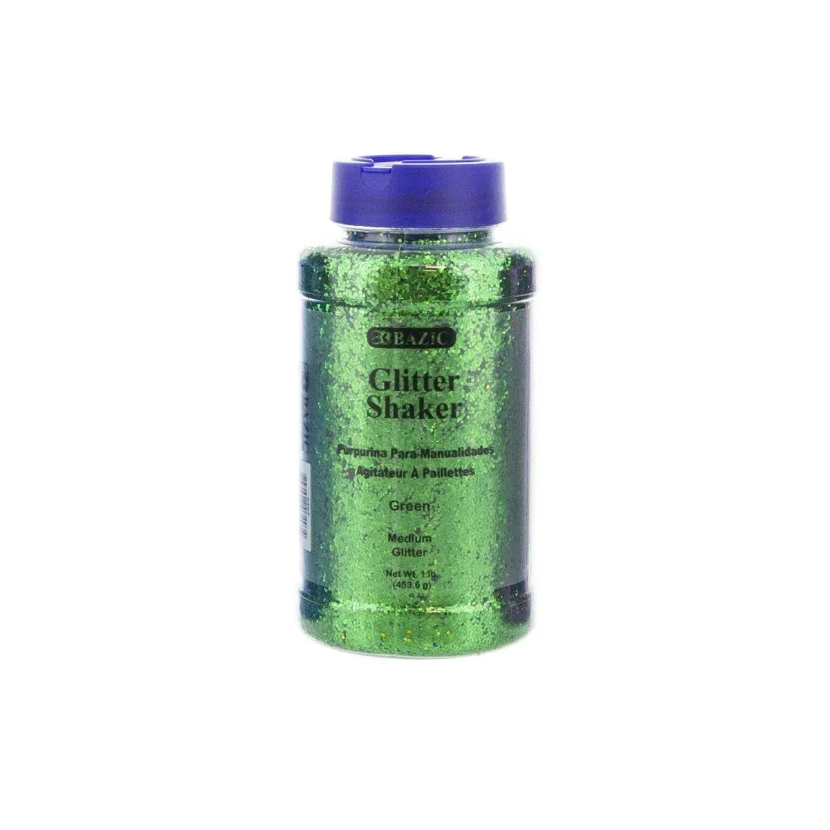 Bulk Green Glitter, Case of 12 x 1 lb Shaker Jars, Fine Sparkling Powder for Easy Nail Art & Crafts, 1Lb Bag, Colorful Nail Art Glitters, Decorative Artificial Nail Art Glitters