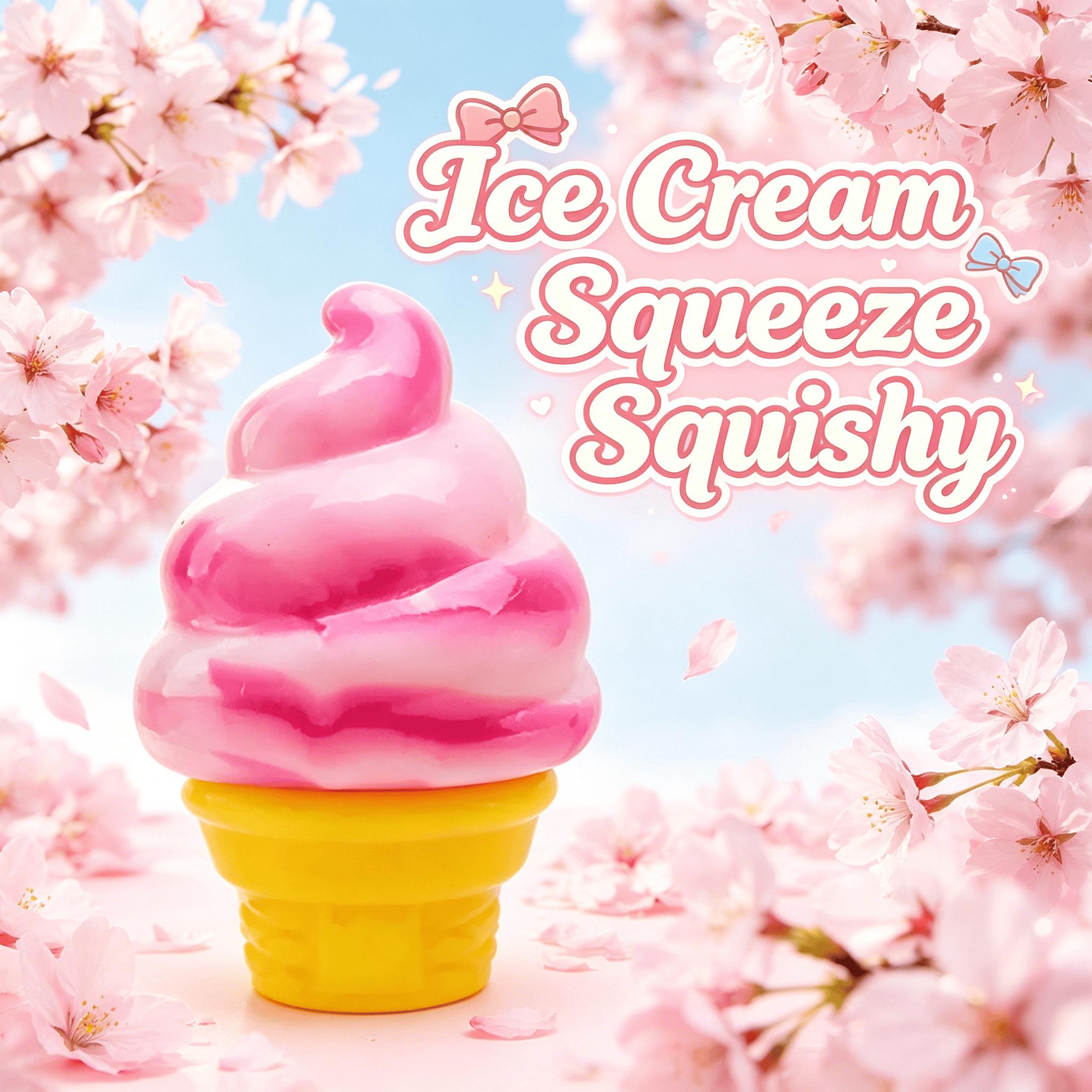 3PCS Ice Cream Squeeze Squishy Set Ultimate Slow Rising ASMR – Sweet Scented Sensory Fidget for Stress Relief & Anxiety Perfect Kawaii Party Favors & Birthday Gifts