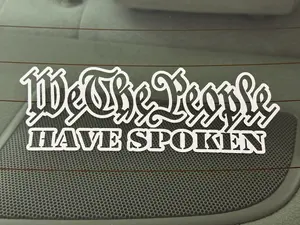 Have Spoken Vinyl Decal - 2 PACK SPECIAL Universal Car Sticker Vehicle Exterior Decoration