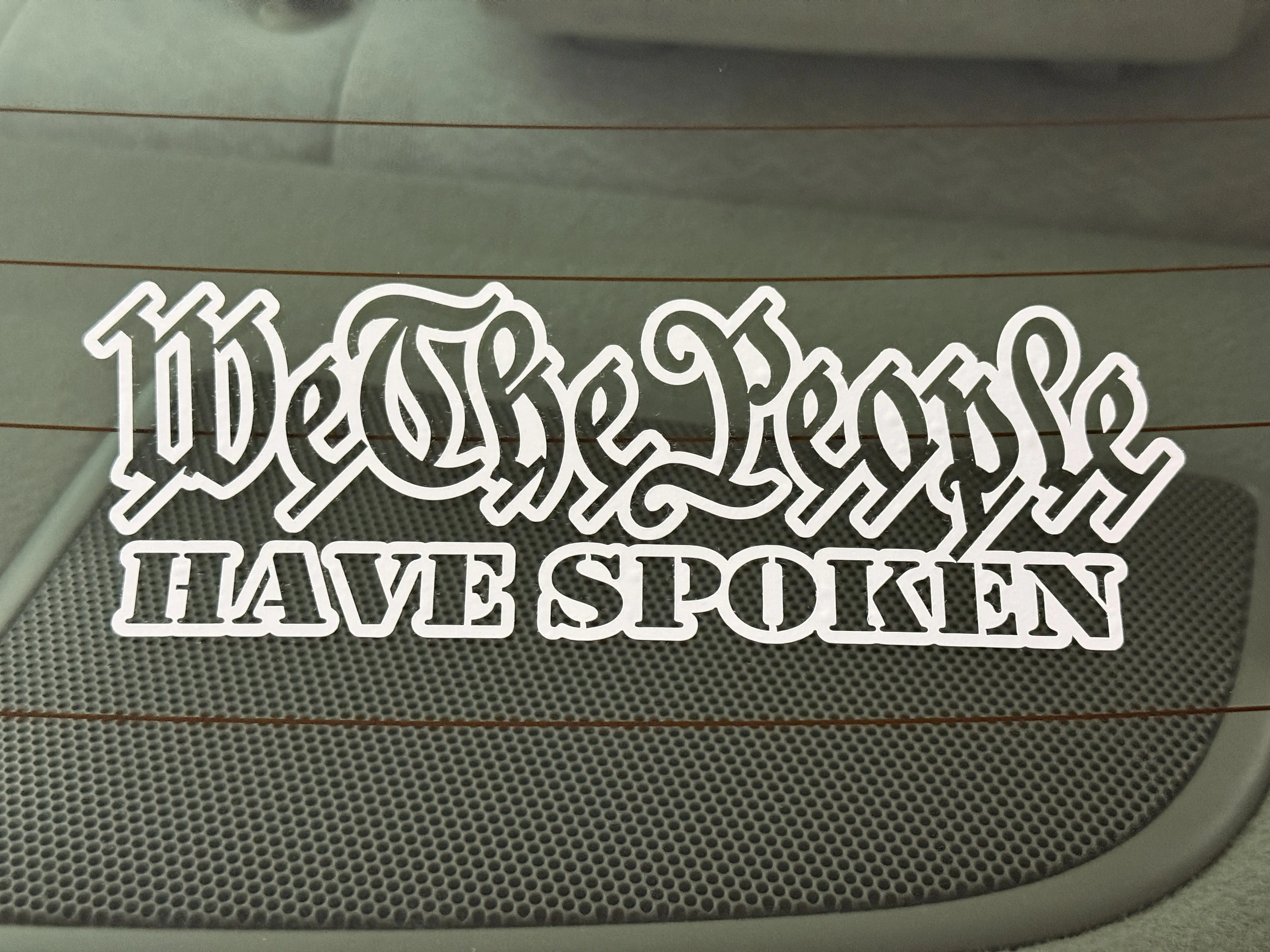 Have Spoken Vinyl Decal - 2 PACK SPECIAL Universal Car Sticker Vehicle Exterior Decoration