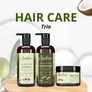 CLIOVE Hair Care Trio - Sulfate-Free Shampoo Conditioner & Hair Mask for Gentle Cleansing Deep Hydration & Frizz-Free Hair