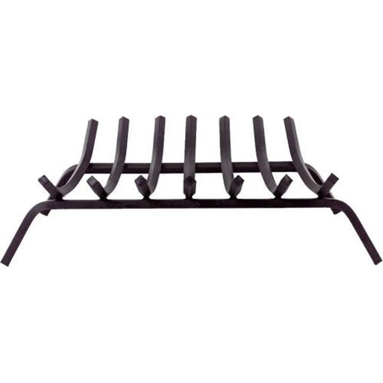 Dagan 8933-8 Square Steel 8-Bar Grate, 0.75 in., Black, for Fireplace Convenient Log Containment