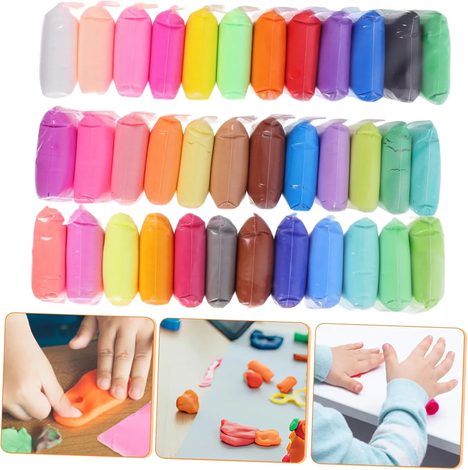 Air Dry Clay 36/48 Color Magic Modeling Clay Set for Kids Ages 3–8, Ultra Light Soft Clay with Sculpting Tools, Birthday Christmas Gift