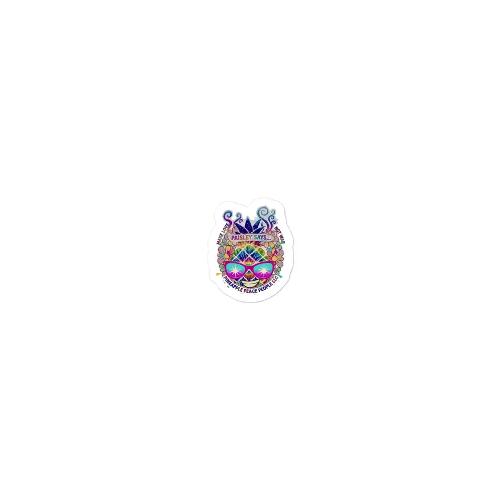 Paisley Pineapple Die-Cut Office Stickers – Versatile Vinyl, Waterproof, Adhesive, Custom, Decorative Materials for Notebooks & Paper Supplies, Vinyl Sticker Paper, Waterproof Sticker Paper
