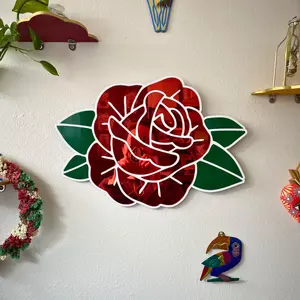 Red Rose Mirror