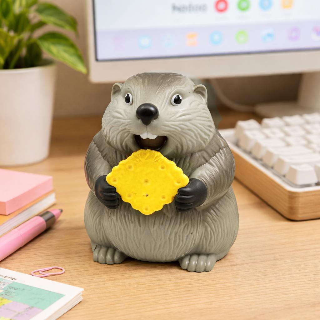 Screaming Groundhog Interactive Toy - Funny Sound Prank Gag Gift for Friends & Grads