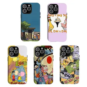 Y-2000s cartoon vibes Ed, Edd n Eddy phone cases,Having good protective properties,for iPhone 16 15 14 13 12 11 17Pro Max,for Samsung S25 S24 S23 S22 Ultra,Protective Cover,give her/him a gift for Christmas and Thanksgiving