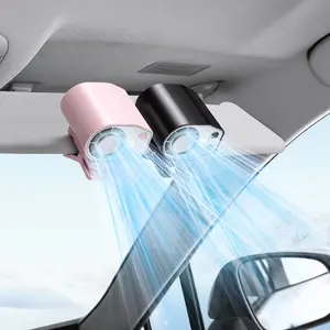JOYTUTUS 2026 Semiconductor Cooling Car Clip On Fan - 360° Rotation, 100 Speeds Adjustable, LED Display, USB Rechargeable, Wide Clamp, 16℃ Semi-Cooling, 20Hr 3000mAh Battery, Personal Summer Fan for Car Sunvisor Backseat Summervibes【3-Day Delivery】