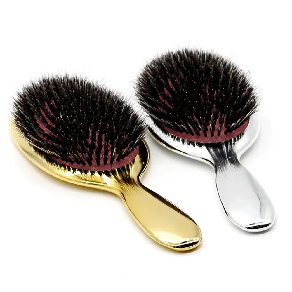 Luxury Hair Comb, Wild Boar Bristle Anti-Static Brush, Smooth Styling, Detangle, Enhance Shine, Essential Hair Care Tool