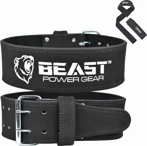 Beast Power Gear Weight Lifting Belts With Free Strap,  Power Lifting Belt 4” Wide & 10mm Thick Special for Bodybuilding Powerlifting & Weightlifting Belt Superior Back Support Gym Belts for Men Women