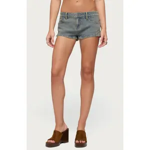 Edikted Women's Jagger Low Rise Jean Shorts