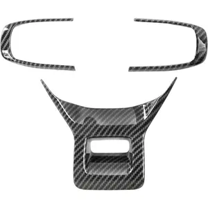 for KIA K5 GT GT-Line 2021-2026 Accessories Interior Steering Wheel Cover Trim Carbon Fiber