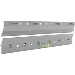 French Cleat Picture and Mirror Hanger with Mounting Hardware, 100lb Capacity Aluminum Hanging Bracket, Model 533208