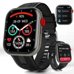 ZtotopCases 2.01" Smart Watch with Bluetooth Call & 120+ Sports Modes IP68 Waterproof for Android & iPhone Users Casual Daily Wear Fitness Tracker