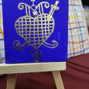 painting canvas vèvè lwa yo chwazi saw pi renmin an