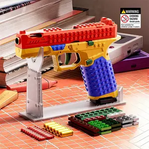 Bazilbazos Tactical DIY Building Block Handle Set, Multiplayer Strategy Collaborative Toy, Outdoor Team Activities, Festival Gift Essential, Blasters