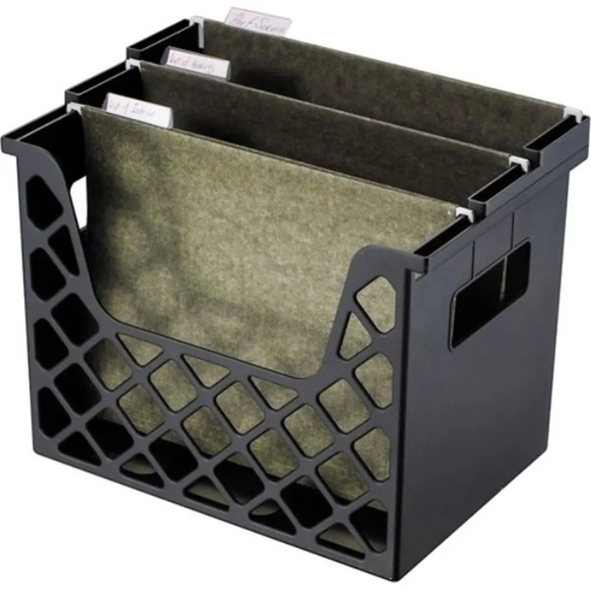Recycled Desktop File Organizer, Black