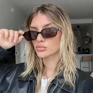 High-quality New Polygon Meter Nail Square Sunglasses Women Men Hip Hop Glasses Vacation Driving UV400 Cycling Accessories