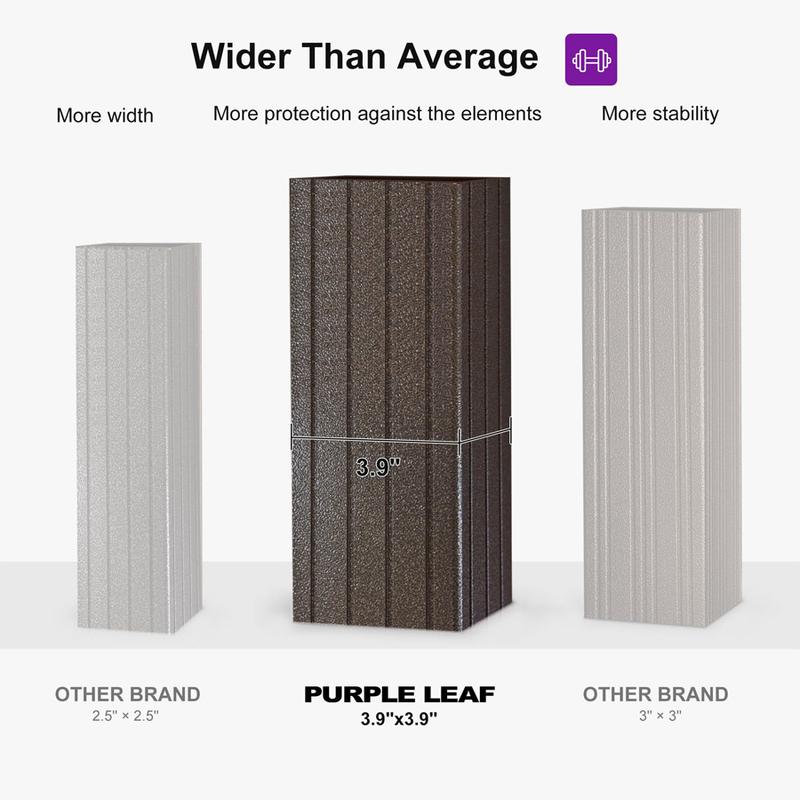 PURPLE LEAF Outdoor Hardtop Gazebo Bronze Metal Frame Galvanized Steel Double Roof with Curtains and Netting for Patio Desk Backyard