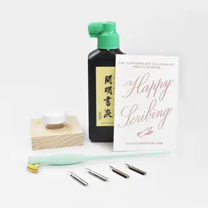 Supply Kit for Copperplate Calligraphy Practice Book By Christen Allocco Turney
