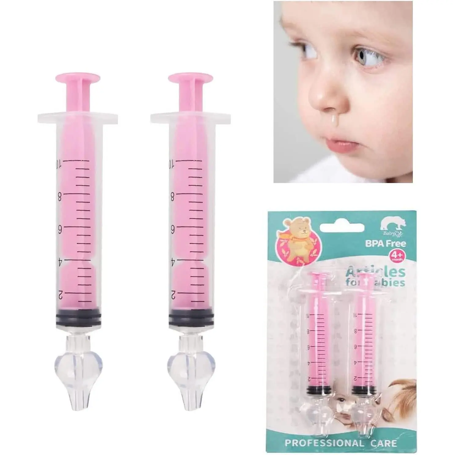 Nasal Irrigator for ,10ml  Nasal  Irrigator Portable  Nose Cleaner Nasal Irrigation Nose Aspirator for  Nasal Wash Nasal Cleaner  Nose Rinse 2 count...