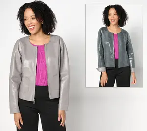 Attitudes by Renee Renee's Reversible Faux Leather Jacket